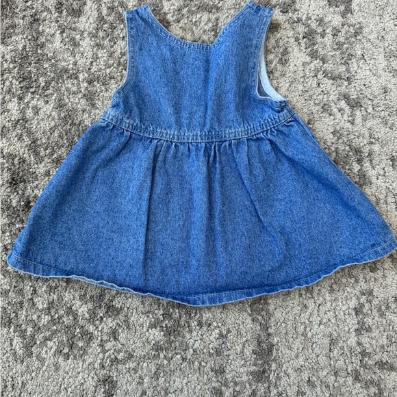Vintage Lee Jeans Baby Denim Jumper Dress – Size 18 Months - Picture 4 of 6
